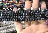 CAA1542 15.5 inches 4mm round banded agate beads wholesale