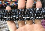 CAA1543 15.5 inches 6mm round banded agate beads wholesale