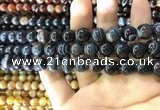 CAA1545 15.5 inches 10mm round banded agate beads wholesale