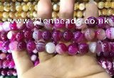 CAA1564 15.5 inches 12mm round banded agate beads wholesale