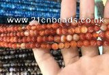 CAA1566 15.5 inches 4mm round banded agate beads wholesale