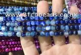 CAA1578 15.5 inches 4mm round banded agate beads wholesale