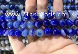 CAA1582 15.5 inches 12mm round banded agate beads wholesale