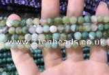 CAA1585 15.5 inches 6mm round banded agate beads wholesale