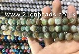 CAA1586 15.5 inches 8mm round banded agate beads wholesale