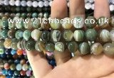 CAA1588 15.5 inches 12mm round banded agate beads wholesale