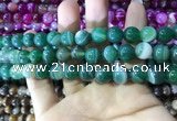 CAA1593 15.5 inches 10mm round banded agate beads wholesale