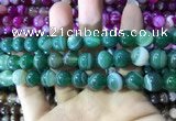 CAA1594 15.5 inches 12mm round banded agate beads wholesale