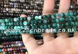 CAA1597 15.5 inches 6mm round banded agate beads wholesale