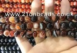 CAA1623 15.5 inches 10mm round banded agate beads wholesale