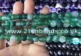 CAA1676 15.5 inches 8mm faceted round banded agate beads