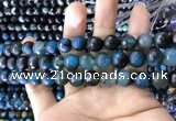 CAA1790 15 inches 10mm faceted round fire crackle agate beads