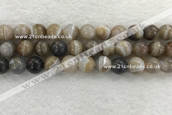 CAA1816 15.5 inches 16mm round banded agate gemstone beads