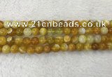 CAA1853 15.5 inches 10mm round banded agate gemstone beads