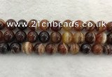 CAA1865 15.5 inches 14mm round banded agate gemstone beads