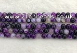 CAA1872 15.5 inches 8mm round banded agate gemstone beads