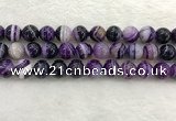 CAA1875 15.5 inches 14mm round banded agate gemstone beads