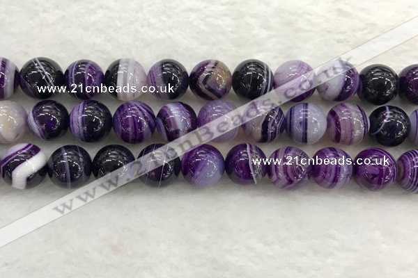 CAA1876 15.5 inches 16mm round banded agate gemstone beads