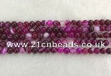 CAA1881 15.5 inches 6mm round banded agate gemstone beads