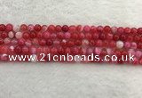 CAA1891 15.5 inches 6mm round banded agate gemstone beads