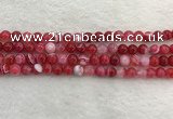 CAA1892 15.5 inches 8mm round banded agate gemstone beads