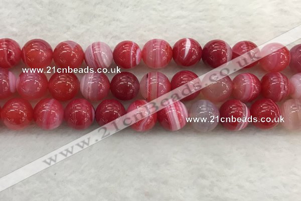 CAA1896 15.5 inches 16mm round banded agate gemstone beads