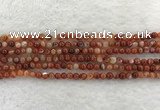 CAA1900 15.5 inches 4mm round banded agate gemstone beads