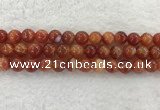 CAA1904 15.5 inches 12mm round banded agate gemstone beads