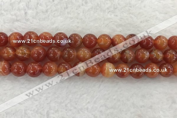 CAA1904 15.5 inches 12mm round banded agate gemstone beads