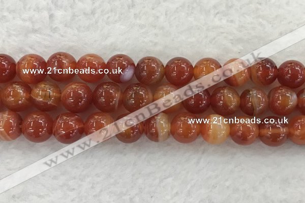 CAA1906 15.5 inches 16mm round banded agate gemstone beads