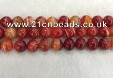 CAA1915 15.5 inches 14mm round banded agate gemstone beads