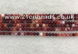 CAA1920 15.5 inches 4mm round banded agate gemstone beads