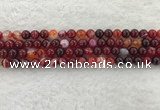 CAA1921 15.5 inches 6mm round banded agate gemstone beads