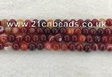 CAA1922 15.5 inches 8mm round banded agate gemstone beads