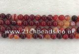 CAA1923 15.5 inches 10mm round banded agate gemstone beads