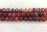 CAA1925 15.5 inches 14mm round banded agate gemstone beads