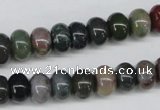 CAA193 15.5 inches 7*10mm rondelle indian agate beads wholesale