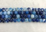 CAA1933 15.5 inches 10mm round banded agate gemstone beads