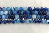 CAA1934 15.5 inches 12mm round banded agate gemstone beads