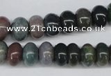 CAA194 15.5 inches 8*12mm rondelle indian agate beads wholesale