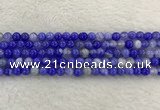 CAA1941 15.5 inches 6mm round banded agate gemstone beads