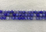 CAA1942 15.5 inches 8mm round banded agate gemstone beads