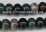 CAA195 15.5 inches 10*14mm rondelle indian agate beads wholesale