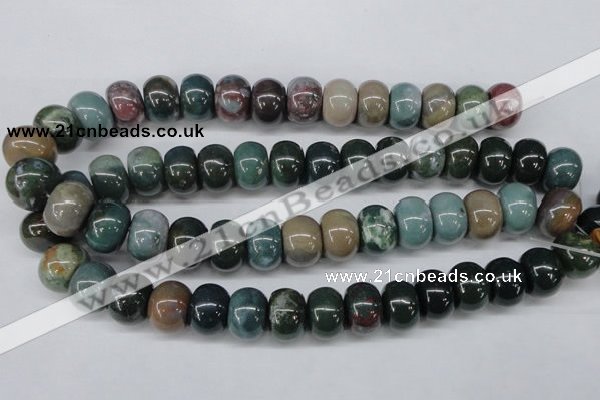 CAA196 15.5 inches 13*18mm rondelle indian agate beads wholesale