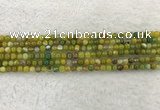 CAA1960 15.5 inches 4mm round banded agate gemstone beads