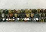 CAA1965 15.5 inches 14mm round banded agate gemstone beads