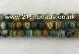 CAA1966 15.5 inches 16mm round banded agate gemstone beads