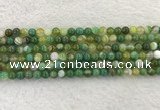 CAA1971 15.5 inches 6mm round banded agate gemstone beads