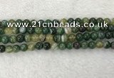 CAA1982 15.5 inches 8mm round banded agate gemstone beads