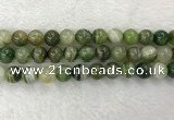 CAA1985 15.5 inches 14mm round banded agate gemstone beads